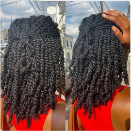 Mongolian Afro Kinkys Bulk Human Hair for Dreadlock Extensions Repair Locs 18inch, Twist Braiding Double Drawn Afro Kinky Human Hair for Locs 1Bundle 100Grams