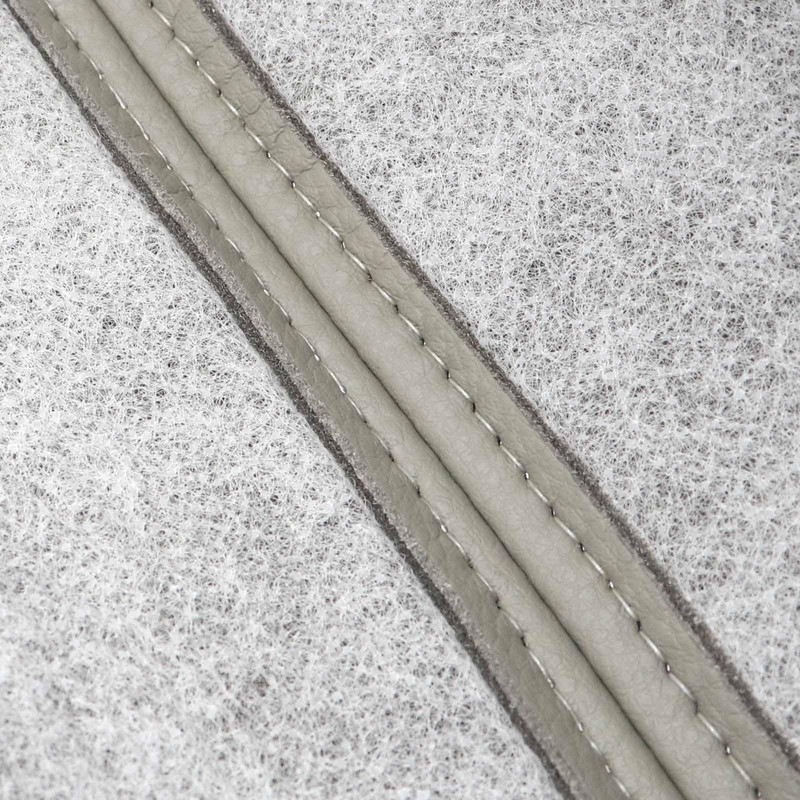 NLQR Driver Side Bottom Seat Cover Replacement Leather Gray Compatible