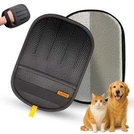 JoyPetto Premium Pet Hair Removal Gloves (1pcs) - Reusable & Washable 5-Finger Design for Furniture, Car Seats, Carpet, Laundry - for Surfaces, Not Pet Grooming