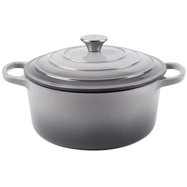 6 Quart Dutch Oven Enameled Cast Iron with Lid - Big Dual Handles - Oven Safe up to 500°F - Classic Round Pot for Versatile Cooking Light Gray