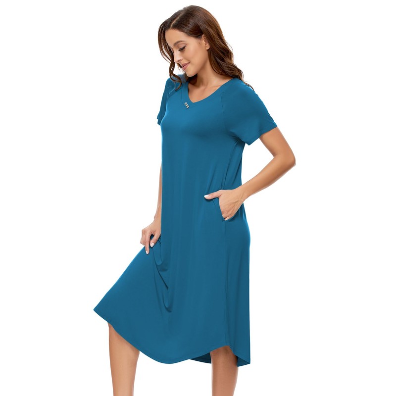 GYS - Camisones de viscosa de bambú para mujer, ropa