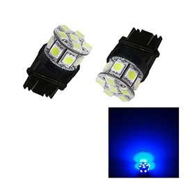 PA LED 2PCS 13SMD 3157 Blue Auto LED Bulb 12V for Turn Signal, Side Marker, Stop, Back, Tail Light (3056 3156 3156A 3057 4057 3157 4157 T25 Available)