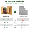 kikcoin 4pc Bamboo Cutting Board Set - Thick Wood Serving