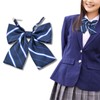 KAMIHO Uniform Ribbon, School Ribbon, Necktie, Jk, Blue, blue