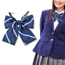 KAMIHO Uniform Ribbon, School Ribbon, Necktie, Jk, Blue, blue