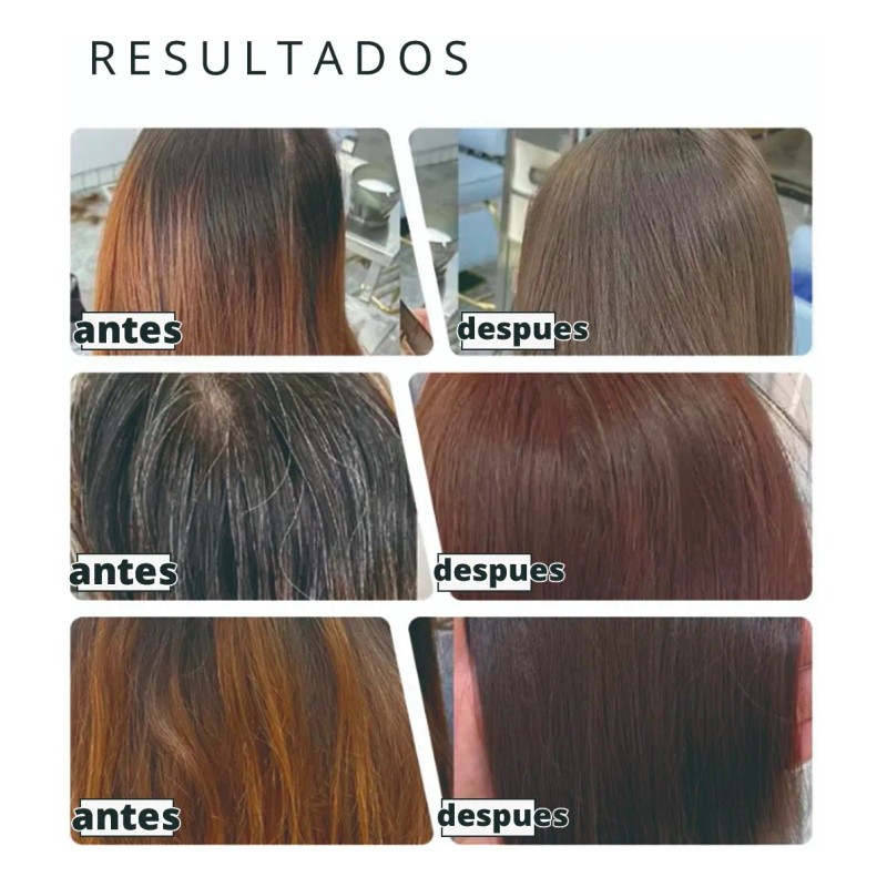 Tinte Shampoo Natural 3 En 1 Unisex Color Instantaneo 500