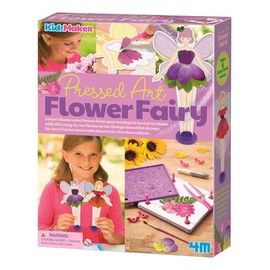 4M Kidzmaker Pressed Art Flower Fairy Kit, Multi, Model:3831