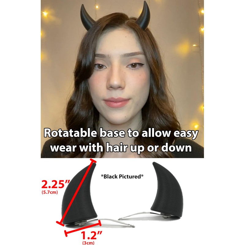 Devil Clip-on Horns (Black)