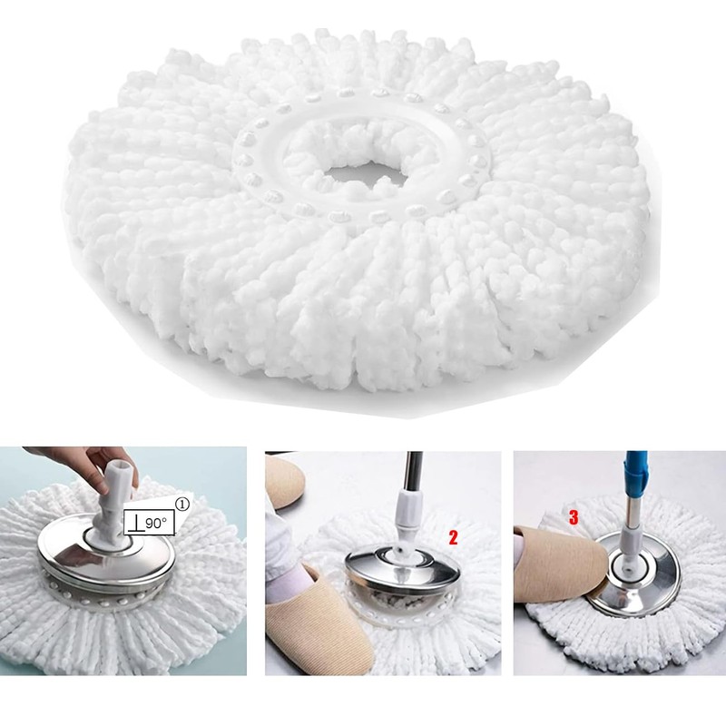 YWSHF Spin Mop Head Replacement Compatible with Hurrican, Mopnado, Cassabel