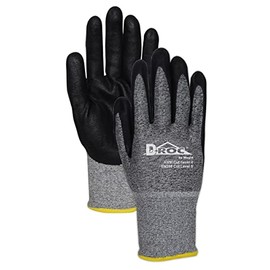 MAGID D-ROC ANSI A4 18-Gauge Hyperon Nitrile Palm Coated Work Gloves, 12 Pairs, Size 8/Medium, GPD586