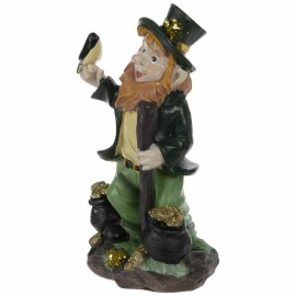 Lucky The Leprechaun with Blackbird Figurine  St Patrick's Day
