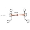 Pssopp Snaffle Chewing Stainless Steel Training Bit Copper Connected Month