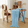 Leetaltree 4 Pack Blue Cheese Cloth Table Runner, 35x120 Inch
