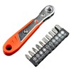 1/4" Drive Magnetic Ratcheting Screwdriver Set with PH2 Right-Angle Bit