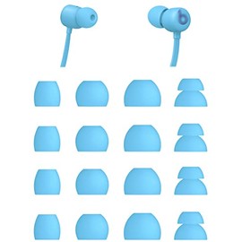 ALXCD Eartips Compatible with Beats Flex Earbuds, S/M/L/D 4 Sizes 8 Pairs Soft Silicone Eargels Replacement Earbuds Tips Ear Tips, Compatible with Beats Flex, 8 Pairs (Blue)