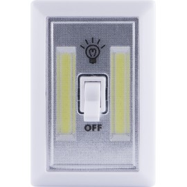 Lights by Night Wireless LED Light Switch, Battery Operated, 100 Lumens, Tap Light, Portable Light Switch, Wireless, Stick-On LED Lights, Under Cabinet, Closet, Basement and More, 39641 White