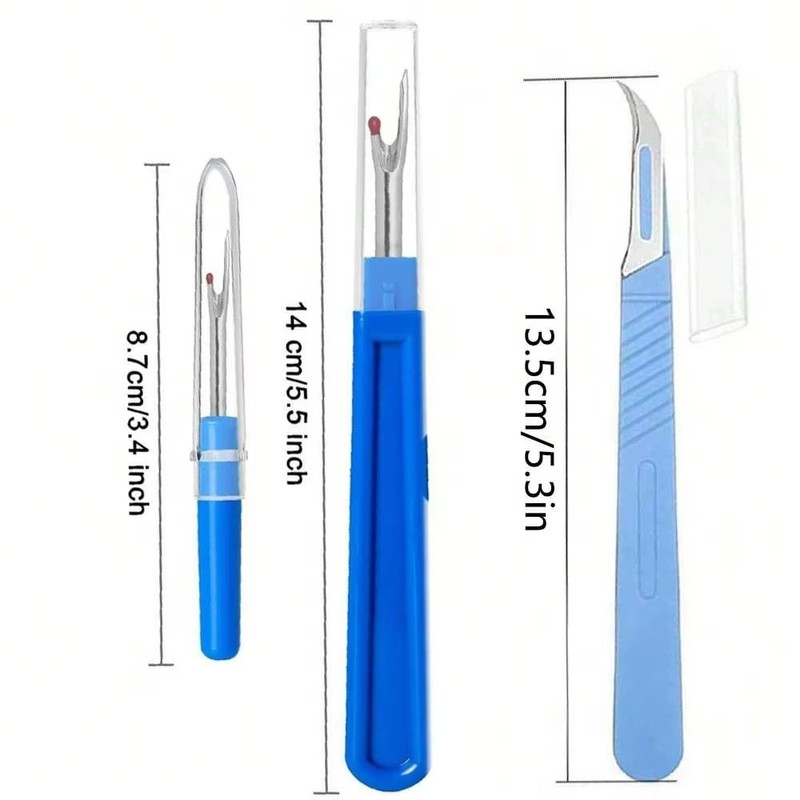 5-Piece Sewing Seam Ripper Kit for Stitch Removal – Large
