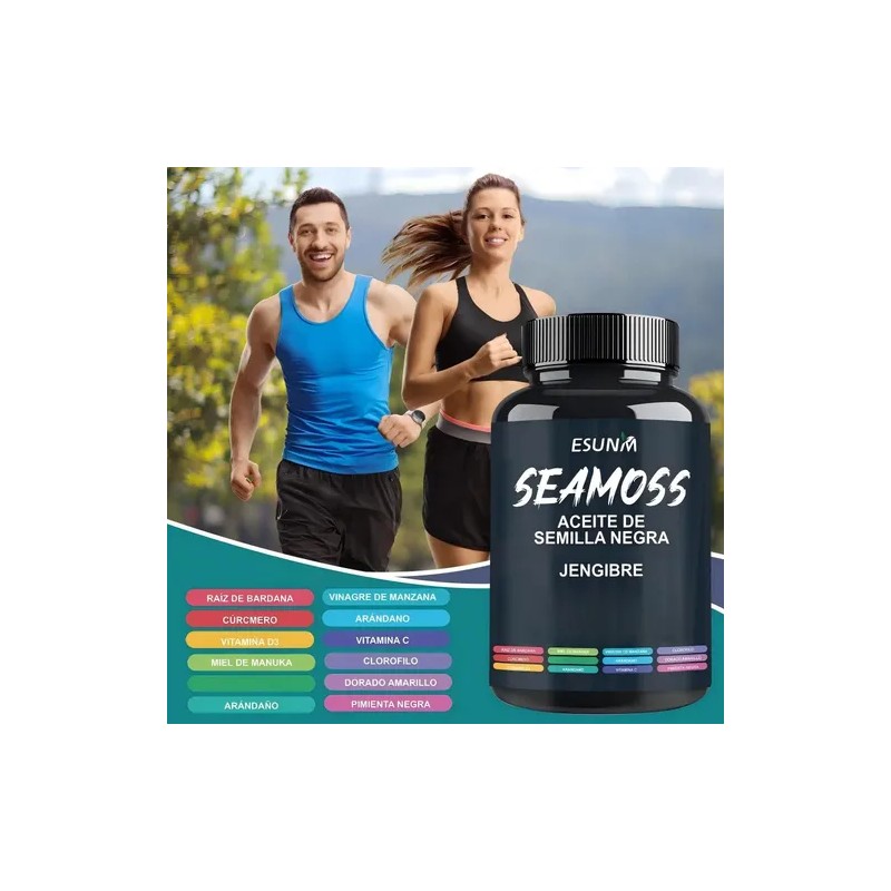 Esunm Vitaminas En Cápsulas Aceite De Semilla Negra Jengibre