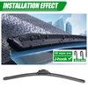 Windshield Wiper Blades compatible with 2016-2021 Hyundai Tucson/2007-2012 Mazda CX-7,