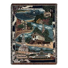 Manual Charleston-Tapestry Throw Blanket, 68-inch Length, Home Decoration