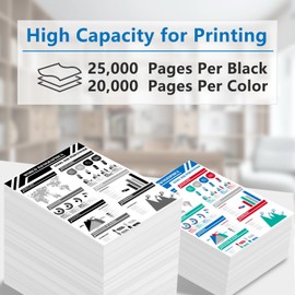 High Yield GPR-58 GPR58 Toner Cartridge for Canon Imagerunner Advance iR-ADV C256 C256iF C257 C257iF C356 C356iF C357 C357iF Printers (Black Cyan Magenta Yellow)