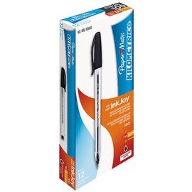 PAPER MATE Bolígrafos Kilométrico InkJoy 100ST Caja X 12 negro