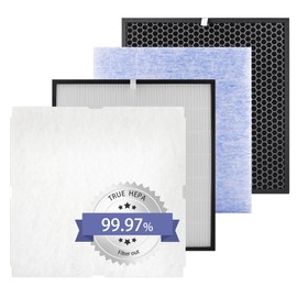 Popurure MinusA2 Filter Replacement Kit Compatible with Rabbit Air MinusA2 Purifier, Models SPA-700A, SPA-780A, SPA-780N, H13 4-Stage Filtration (4-Pack)