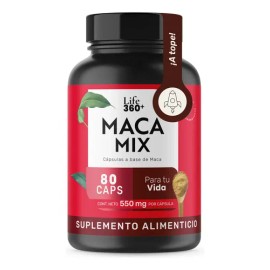 Maca Mix - Maca Negra, Amarilla y Roja 80 Cápsulas | LIFE360+