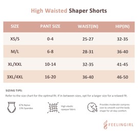 FeelinGirl High Waisted Shapewear for Women Tummy Control Panty Seamless Comfort Slimming Briefs Dark Skin XS/S