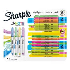 Sharpie Paquete Variado De Resaltadores Sharpie 18 Piezas, Importado