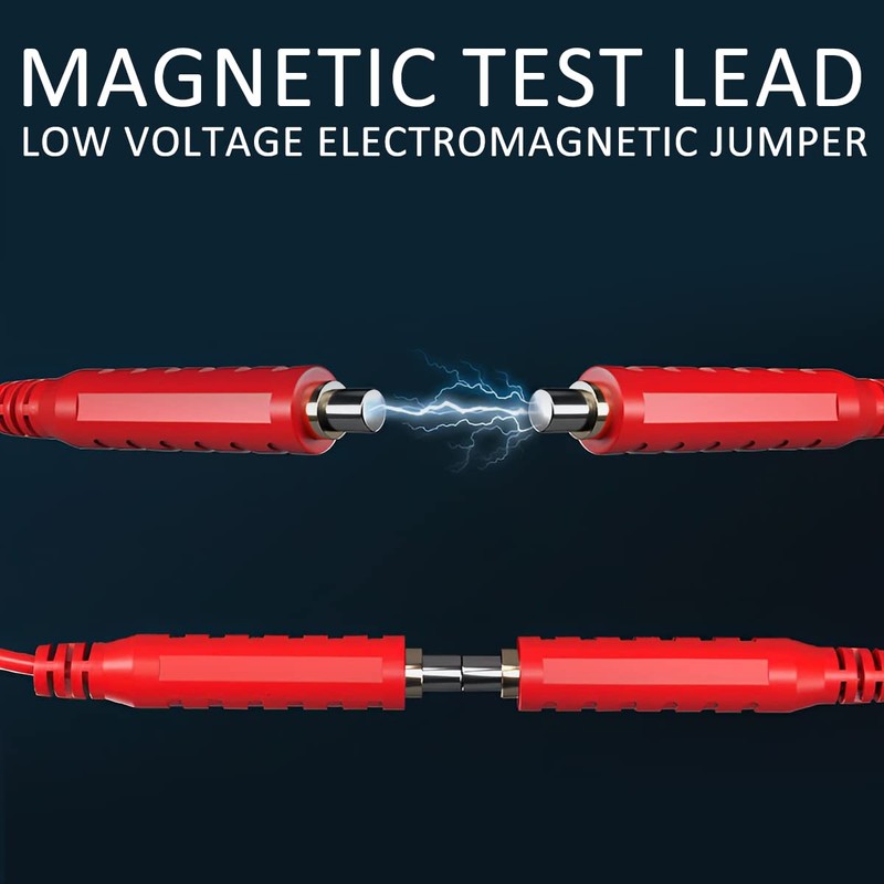 6Pcs Magnetic Test Leads Kit, HVAC 30V AC/5A 20AWG Magnetic