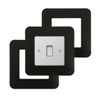 3 Count Acrylic Single Light Switch Surround Socket Switch Sticker