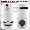 36-Inch Rolling Magnetic Sweeper | 40-Inch Telescoping Magnetic Pickup Tool