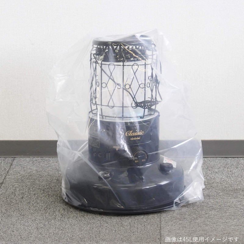 ハウスホールドジャパン 超極厚 ポリ袋 透明 45L 厚0.08mm 10枚 重量物 硬い物OK GT-48