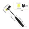 2 x Rubber Mallet, 25 mm Double Head Mallet, Soft