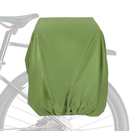 PATIKIL 80L Bicycle Rear Rack Rain Cover, Bike Trunk Rain Cover Waterproof Cycling Rain Cover for Mountain Cycling Hybrid Bike, M, Deep Green