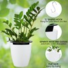 Yungyan 20 Sets 5" Self Watering Hanging Planter White Lazy
