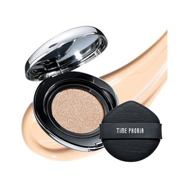 TIMEPHORIA Timeless Lumina Matte Cover Cushion - Base de Maquillaje de Alta Cobertura y Larga Duración (12H), Maquillaje para Piel Grasa y Mixta,...  