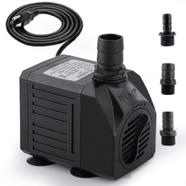 FREESEA Aquarium Submersible Fountain Pump: 30W 550GPH Adjustable Quiet Water Pumps with 7.2ft High Lift for Small Pond | Waterfall | Outdoor | Statuary | Hydroponic (550GPH)