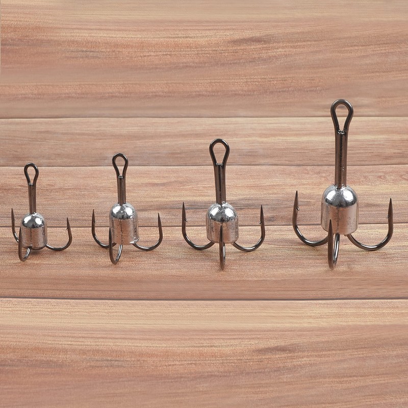 Snagging Weighted Treble Hooks, 5pcs Snagging Hooks Large Weighted Fishing