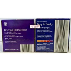 Barissimo Midnight Blend Dark Roast 12 Cups Coffee 4.86oz 138g (2 Boxes)