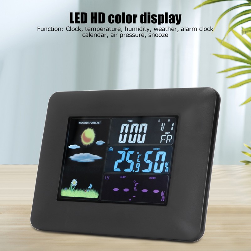 Digital Wireless Weather Station Indoor Outdoor Thermometer with Sensor Temperature