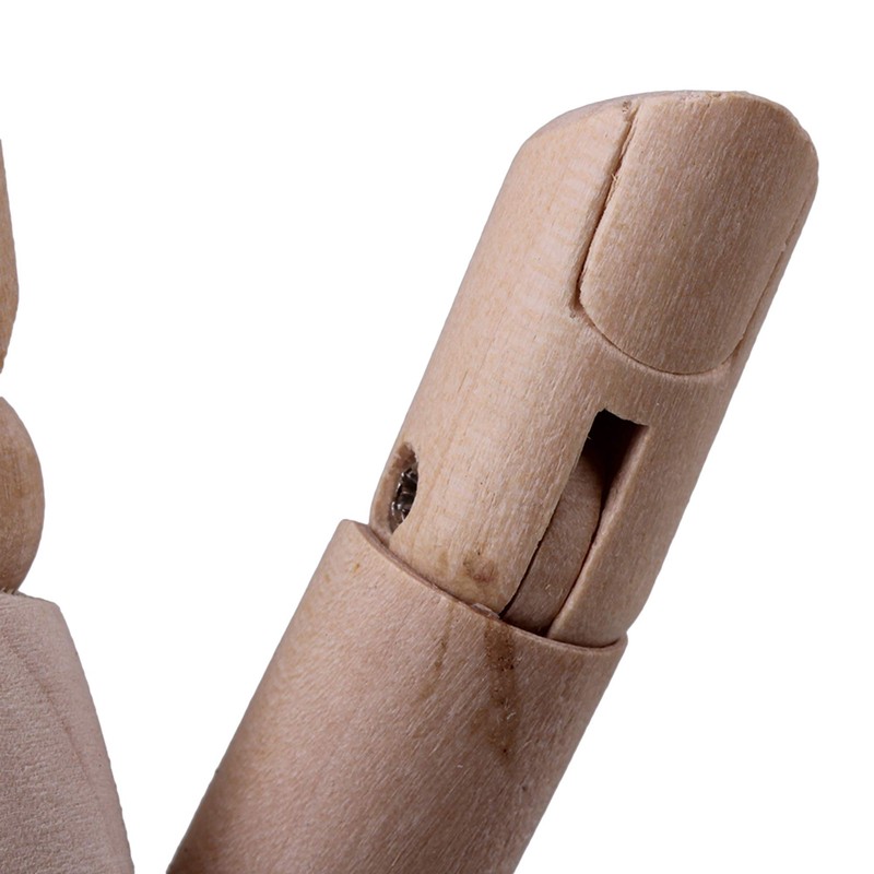 BQLZR 7Inch Flexible Wooden Left Hand Model Artists Manikin for