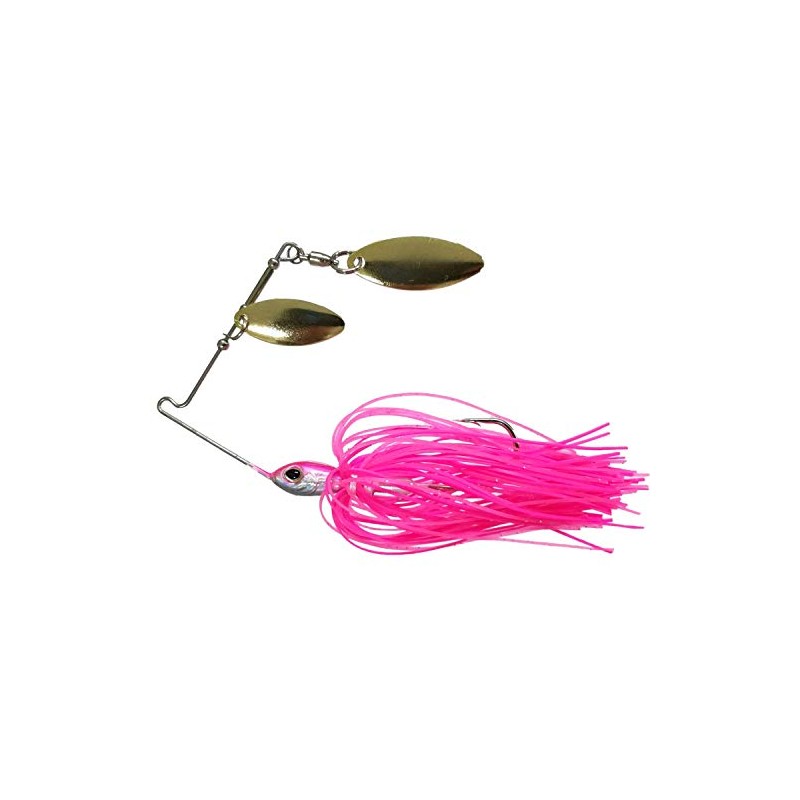 Glory Fish LU-008 Bass Lure B/Spinnerbait 3/8oz (10.5g) Pink Shad