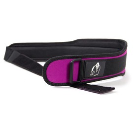 GORILLA WEAR 4 Inch Women's Lifting Belt - Black/Purple M
