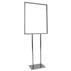 Bulletin Sign Holder â Econoco Heavy Duty Poster Display â Twin Uprights, Flat Floor Base â Indoor Standing Flyer Board 60âH â For Posters 22âx28â