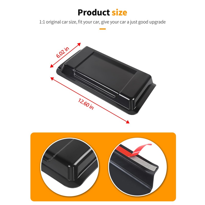 Hoolcar Hood Vent Hood Scoop Vent Cover for 2018-2025 Jeep