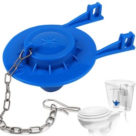 Heartfeltyire Toilet Flapper Replacement Kit 2 Inch Universal Toilet Tank Flusher Parts Inside Stopper Valve Flappe High Performance Rubber Seal Flapper Compatible for American Standard with Chain