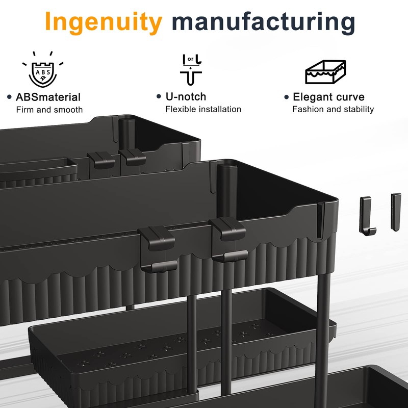 Sevenblue 2 Pack Multi-Purpose Under Sink Organizers and Storage, 2026