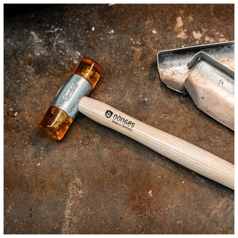 Dönges Non-rebound Soft Hammer with Painted Ash Handle, Diameter 22